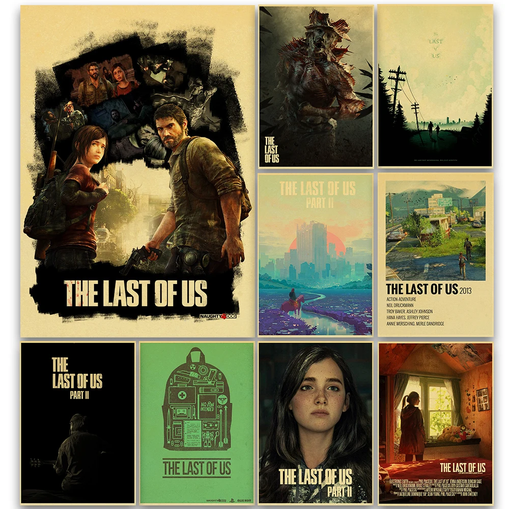 

The Last Of Us Poster Harajuku Bar Postes Art Picture And Cafe Decoration Salon Streetwear Wall Sticker Bedroom Decor Painting