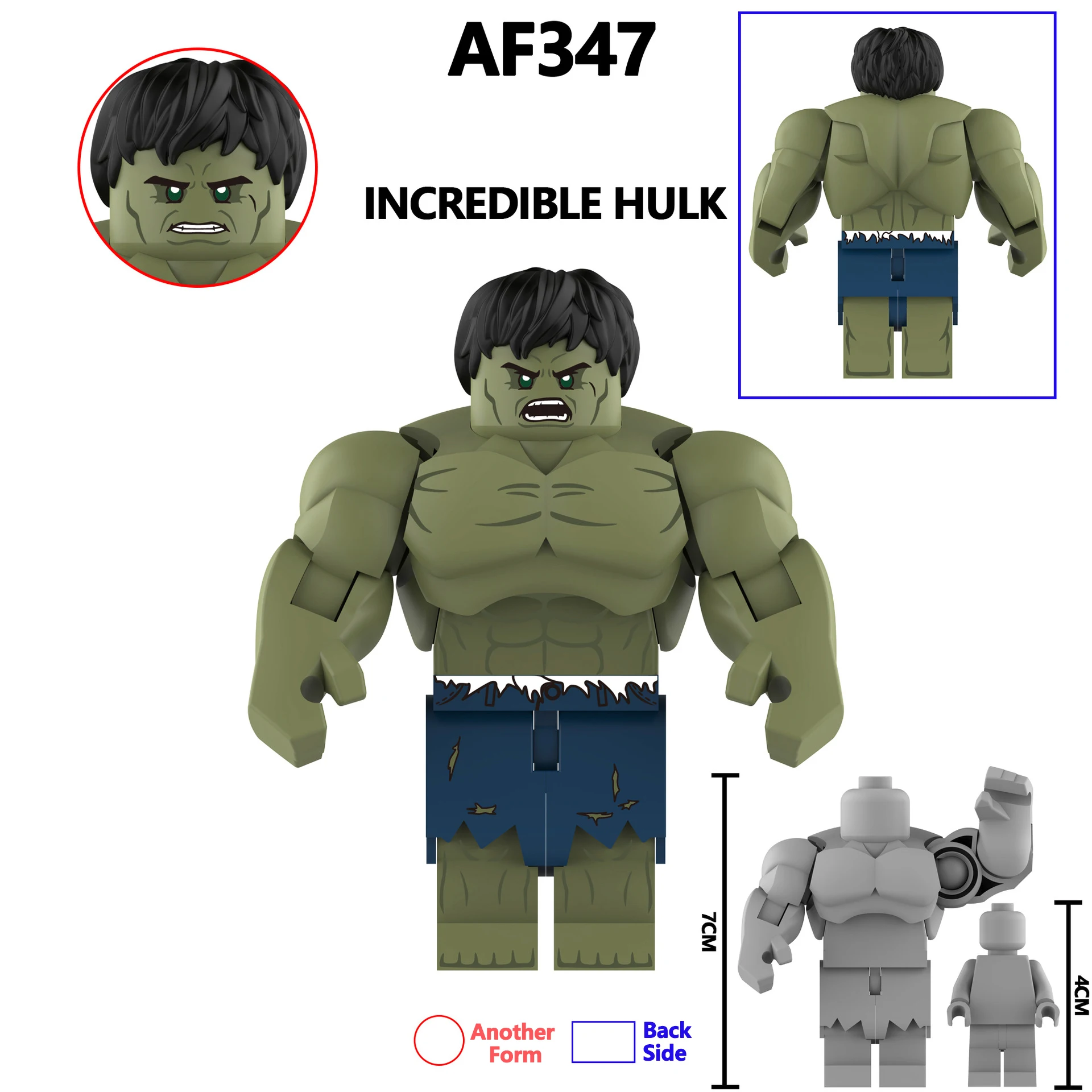 2025 neue AF 345 Heißer Film Hulk Hero Charakter Bausteine Spielzeug Klassische action figur ziegel Puzzle Spielzeug Jungen Für Kinder geschenk