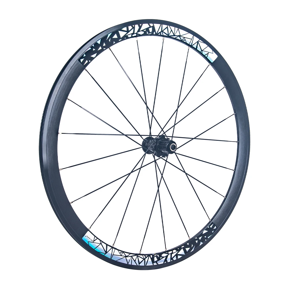 Neuer 700C 30/40/50mm Rennrad-Laufradsatz aus Aluminium mit Clincher-Felge, V-Bremse, Scheibenbremse, Steckachse und Center-Lock-Naben – Detail 19