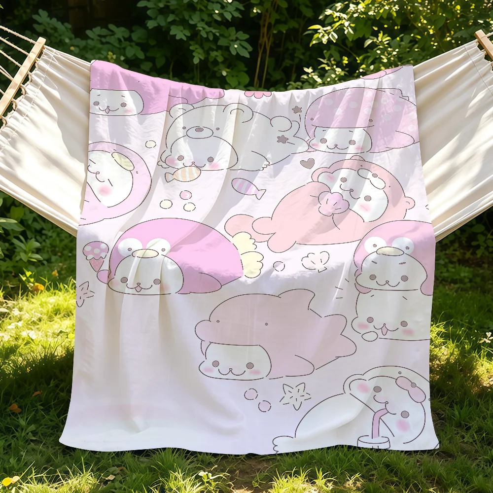 Cute Cartoon M-Mamegoma Blanket Suitable For Sofas Beds Offices Cars Outdoor Travel An Ideal Gift For Friends Family