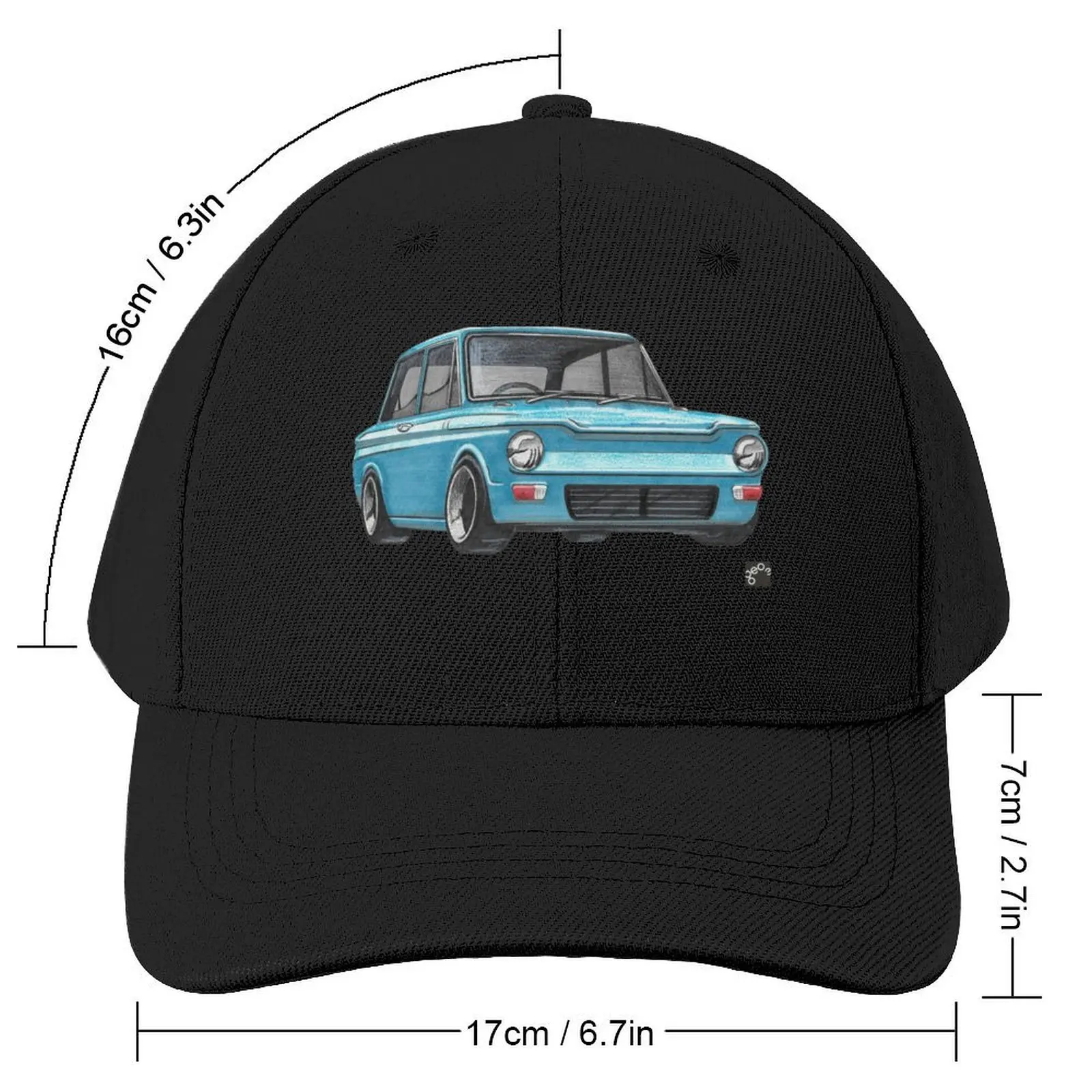 Geo3Doodles Hillman Imp Doodle Baseball Cap western Hat black beach hat Beach Bag For Women 2024 Men's