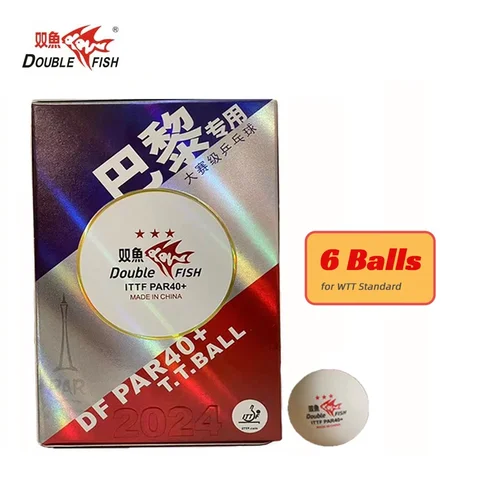 Настольный Теннис Мячи Double Fish DF PAR40 Профессиональные 3-звездочные Стандартные Из Нового Материала ABS Пластик Для Сор...