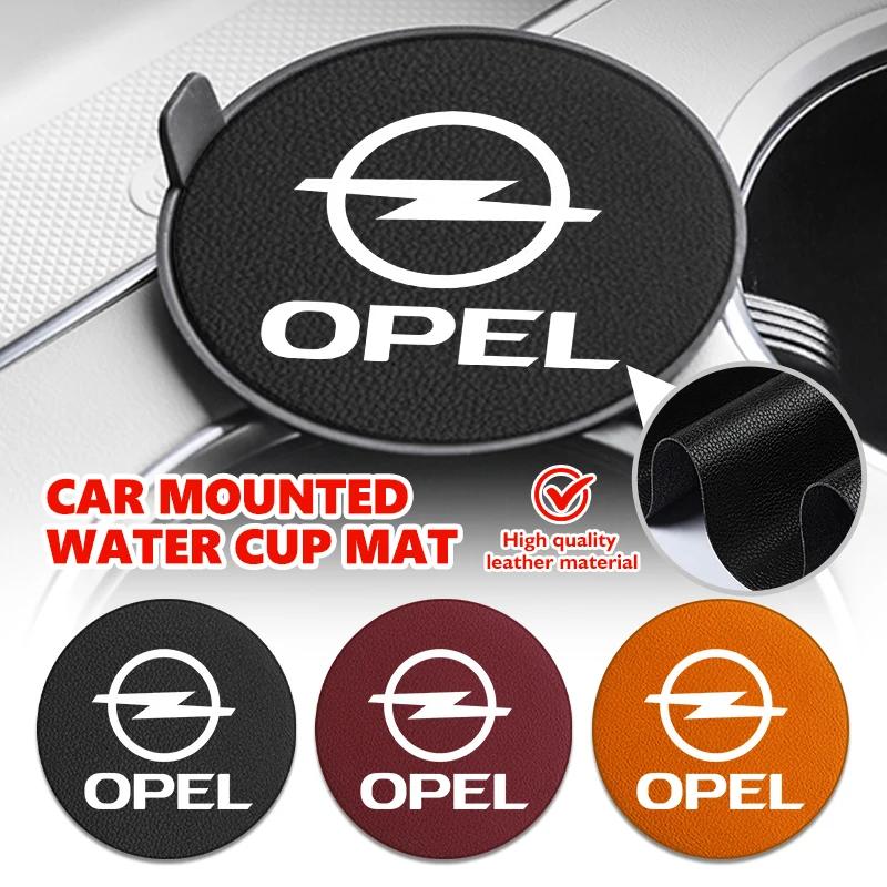 Car Water Cup Anti Slip Pad Drink Bottle Holder Insert Coaster Mat Auto Accessories For Opel Corsa Mokka Astra Cascada Adam