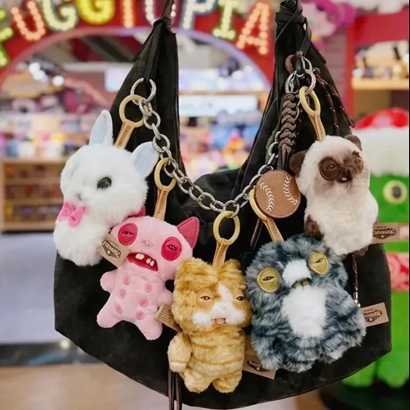 Fugglers Alley Cats Care Bears Plüschtiere Fugg Nuggets Schlüsselanhänger Lustiges hässliches Zahnmonster Taschenanhänger Puppen Rucksackdekoration Taschenbezug – Detail 1