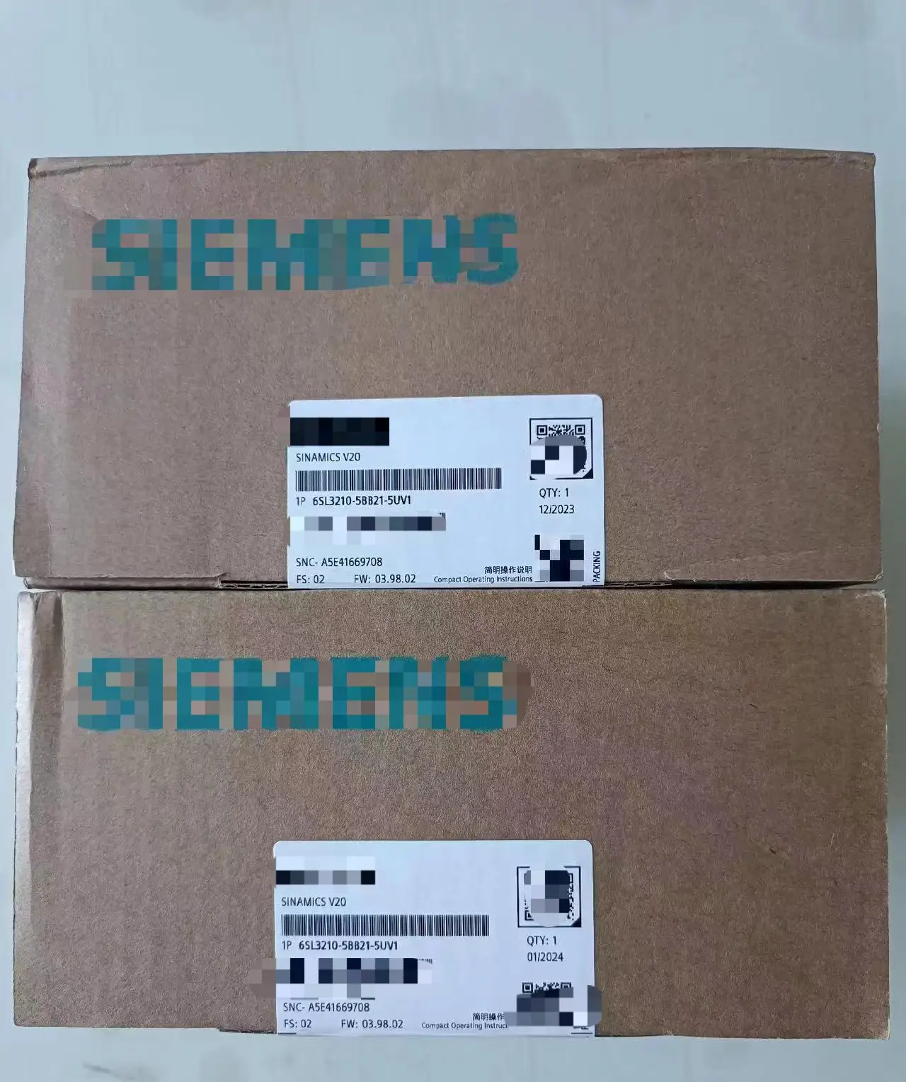 Surprise Price 6SL3210-5BB21-5UV1 VFD High Quality Variable Frequency Drivers