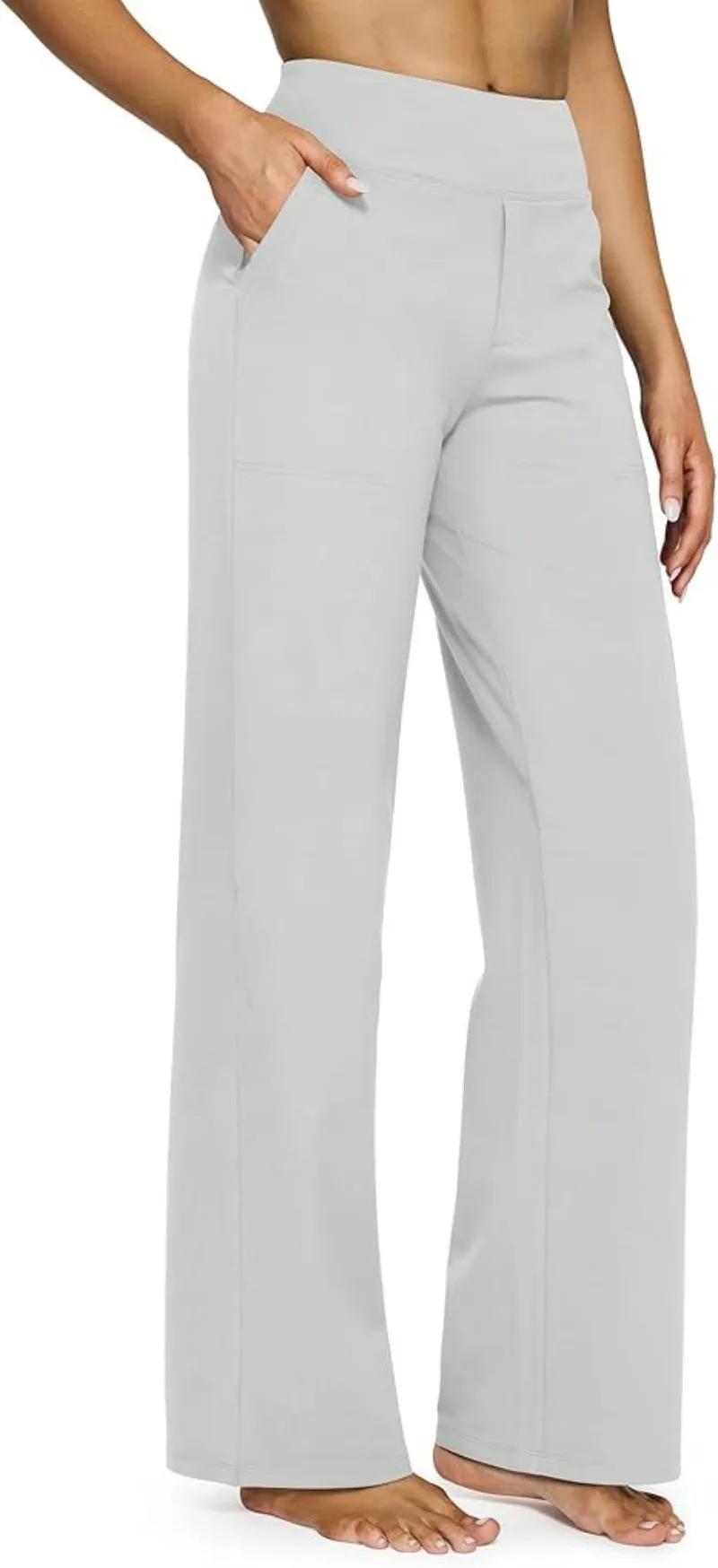 UNITIM Damen-Trainingshose mit weichen, geraden Beinen und Taschen, Yoga-Hose für Damen, lässige, gerade Hose mit hoher Taille, Sport, Yoga, Joggen – Detail 13