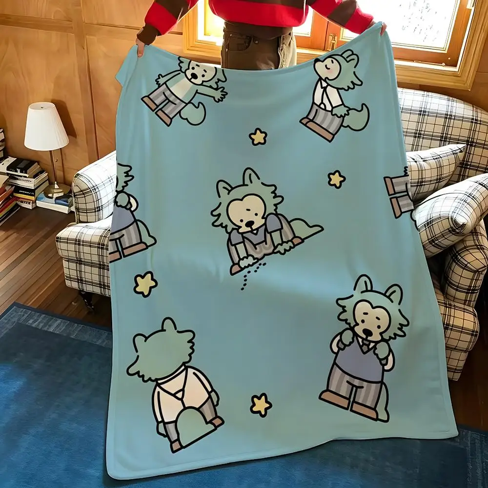 Anime B-Beastars Throw Flannel Cozy Print Blanket, Portable, Durable  Machine Washable cute Cool