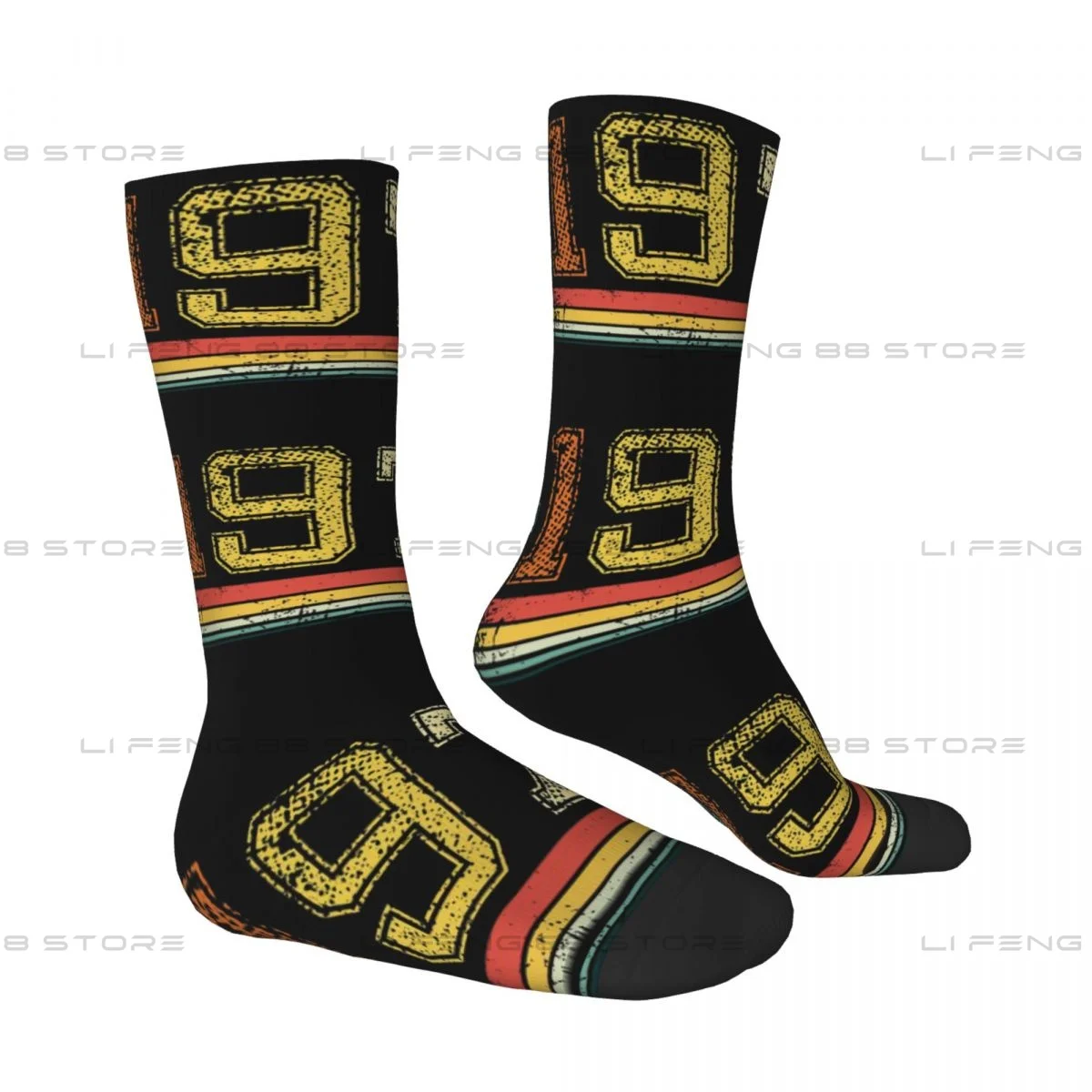 Born In 1974 Birth Year Classic Vintage Born in 1974 Unisex Winter Socks Hiking Happy Socks Street Style Crazy Sock