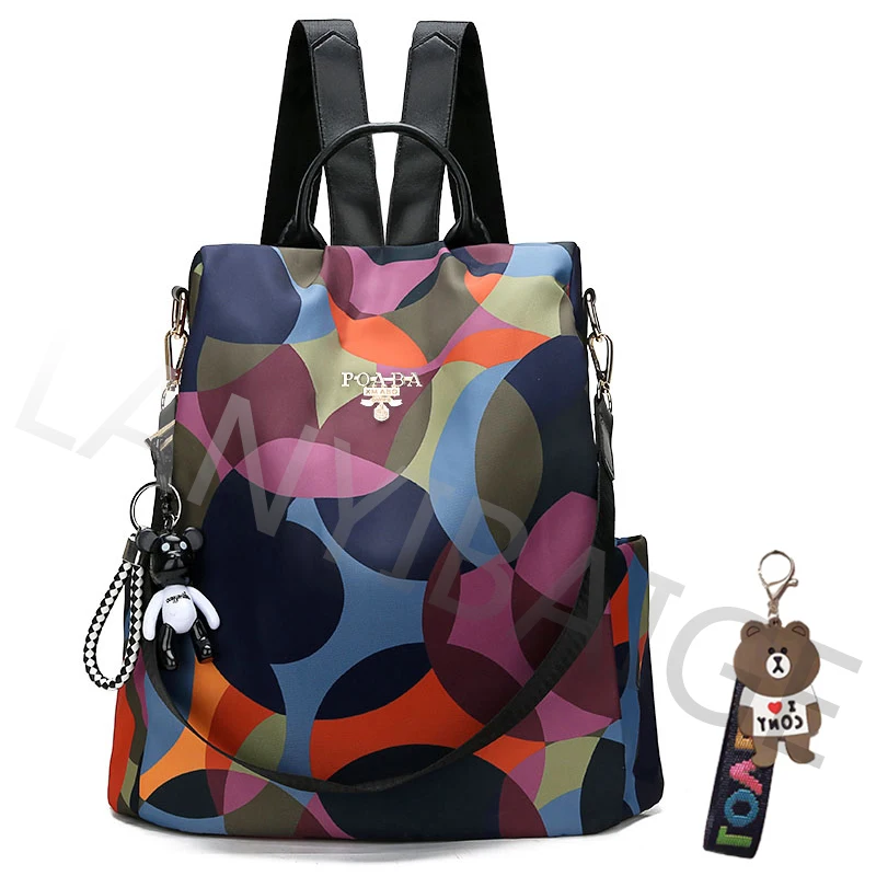 New Waterproof Oxford Women Backpack Fashion Anti Theft Women Backpack Print School Bag High Quality Large Capacity Mochilas Sac