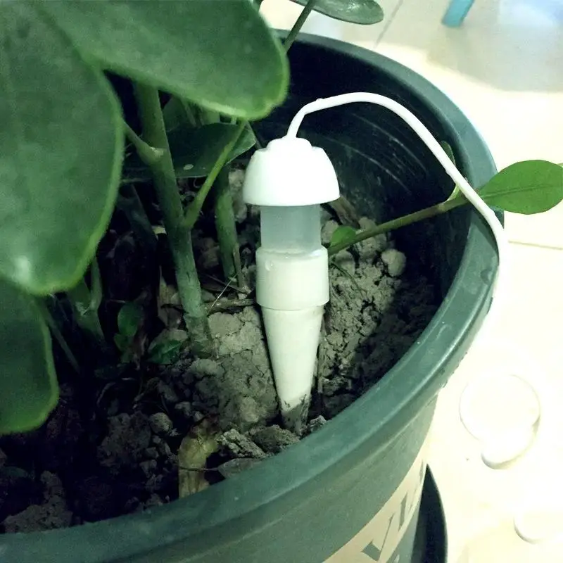 Ceramic Automatic Plant Waterer 4Pcs Slow Release Self Watering Drip Irrigation Spikes for Home Potted Plant Care