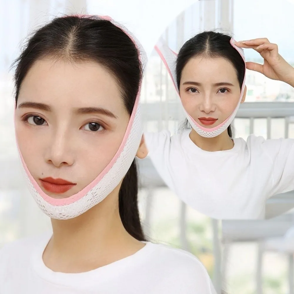Beauty Tools Adjustable Strap Face-Lift Belt Thin Breathable Facial Massager Elastic Double Chin Reducer Facial Care