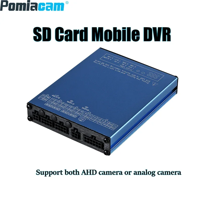 4G GPS WiFi Mobile DVR สําหรับยานพาหนะ 4 ช่อง 1080P AHD การเฝ้าระวังพร้อม Tamper Resistance Case SD Card DVR