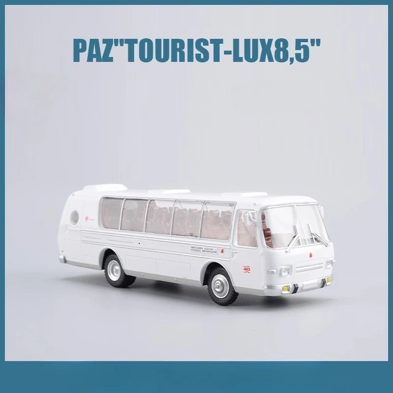 

1/43 Car Toy PAZ-Tourist-Lux8.5 Soviet Pavlovsk Bus Alloy Static Model JAVN070 Collection Gift Toy Car Model Boy Toy Gift