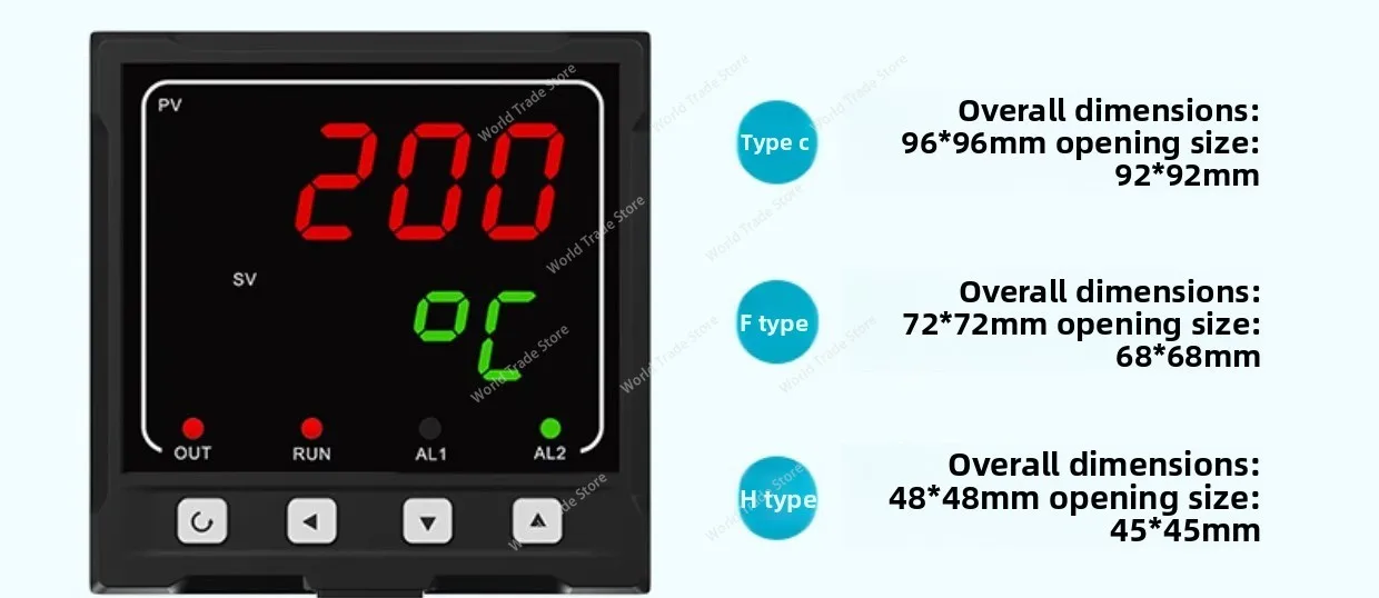 

Цифровой дисплей, регулятор температуры, напряжение, ток постоянного тока, температура, давление, уровень жидкости, сигнализация управления, 485 связи