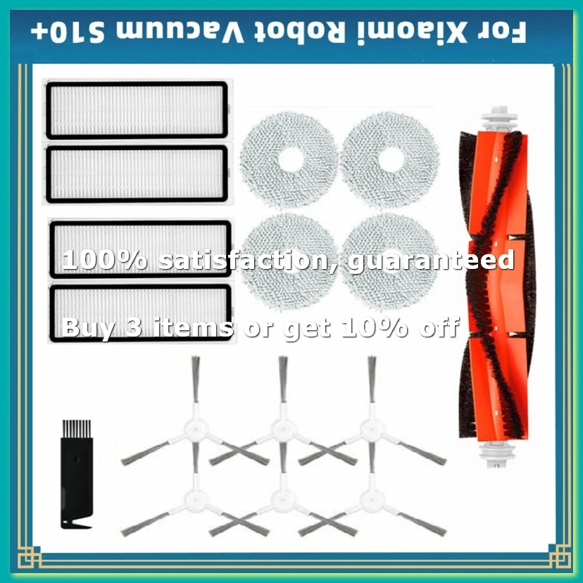 ●For Robot Vacuum S10+ / S10 Plus B105 Vacuum Cleaner Spare Parts Main Side Brush Hepa Filter Mop Rag Accessories-ABFB