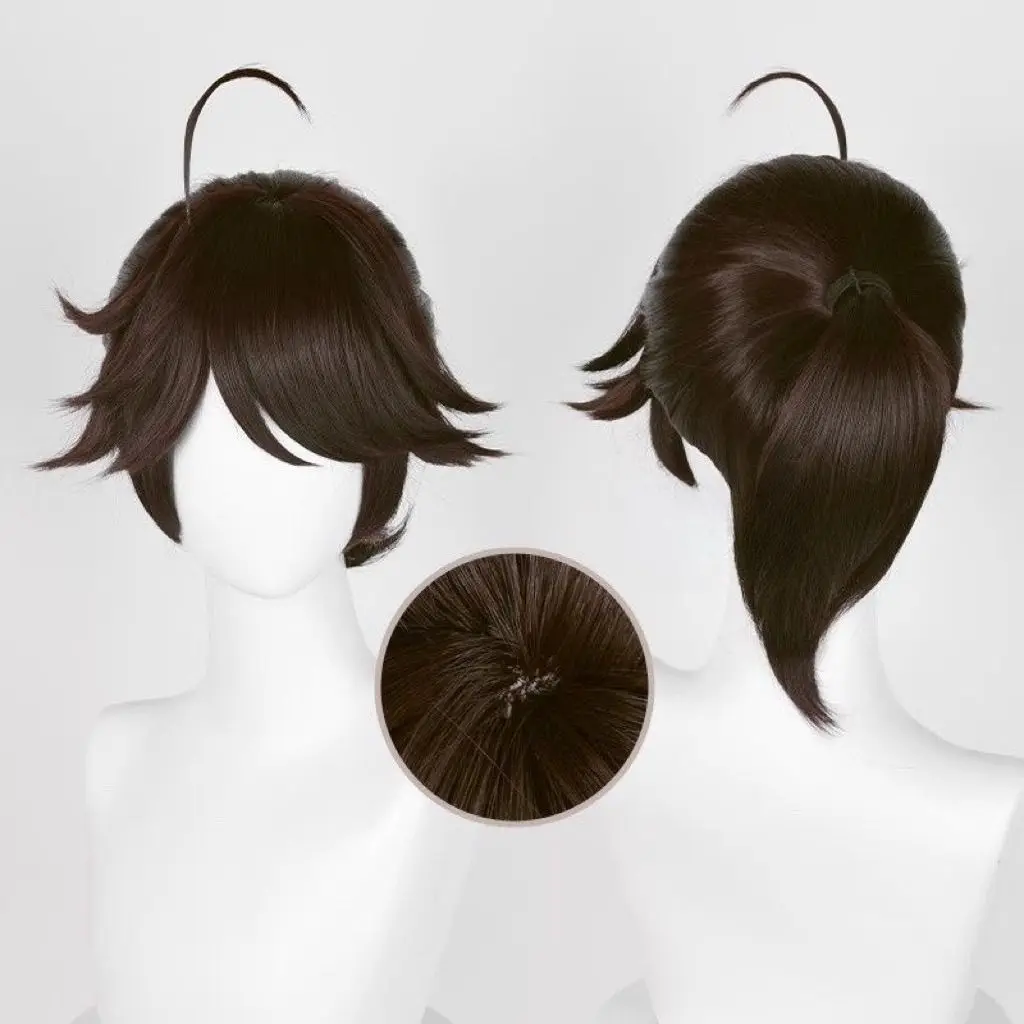 Identity V Prisoner Cosplay Wig Brown Realistic Scalp Integrated Styled Anime Wig