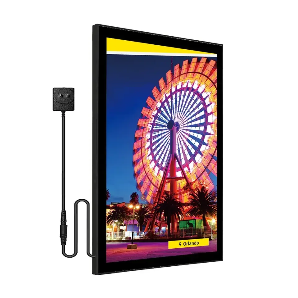 A4 A3 A2 A1 Outdoor Indoor Advertising Super Slim Light Box Advertising Light Boxes Crystal Led Light Box for Advertising view 4