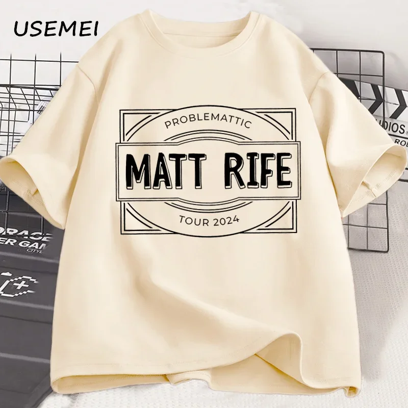 Matt Rife Problemattic Tour T-Shirt World Tour Tshirt Matt Rife Comedian Tees Casual Short Sleeve Fan Natural Selection Tees