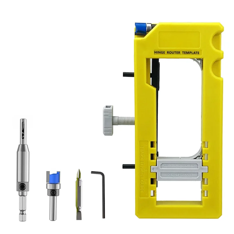 

ABSE-Door Hinge Jig Door Hinge Mortiser Hinge Installation Kit Door Hinge Router Mortiser For 3 Inch To 5 Inch Hinges