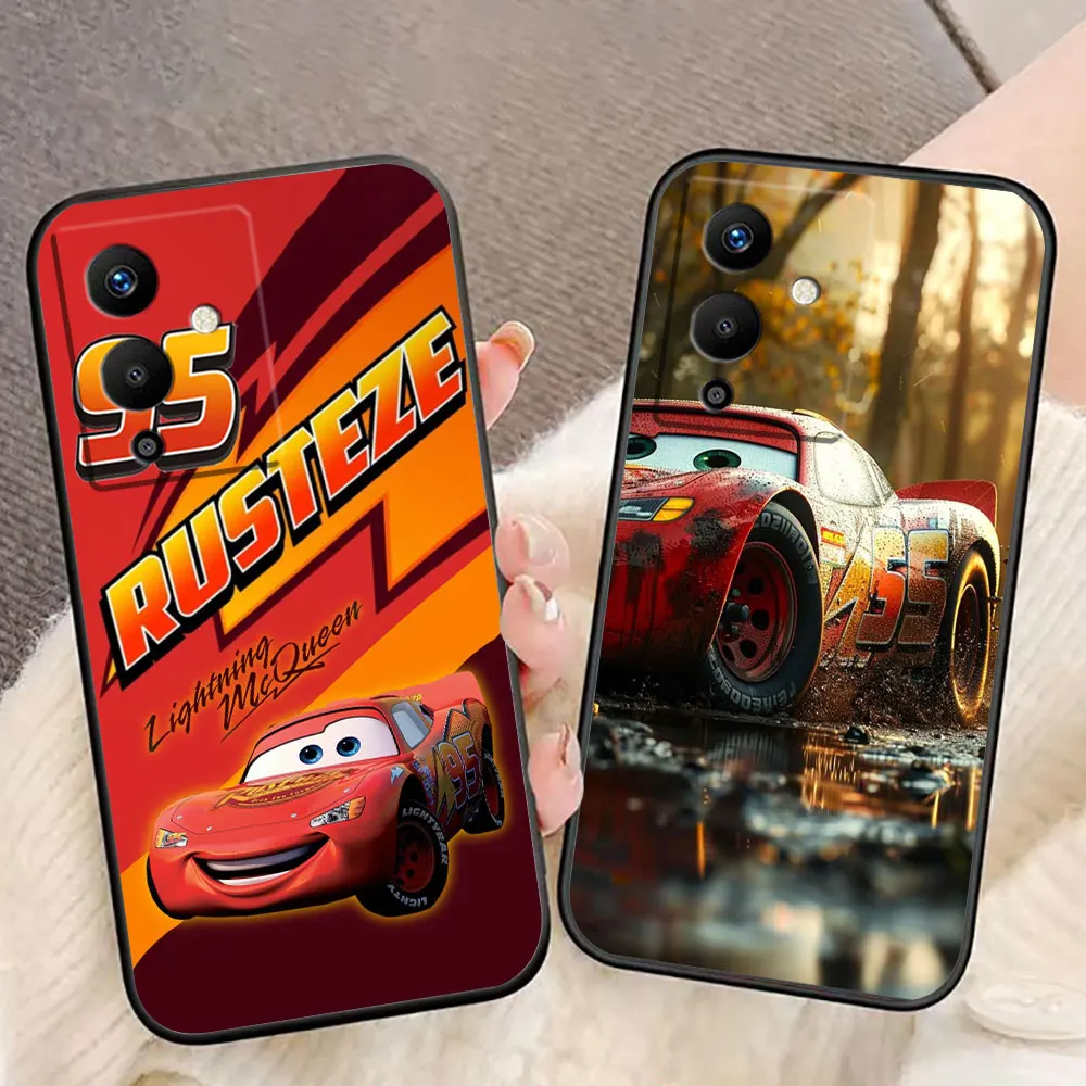 Cartoon Cars Lightning McQueen Phone Case For Infinix TECNO POP SPARK GO SMART 5 6 7 8 9 CAMON 15 16 17 20 20C 30C Pro Case Capa