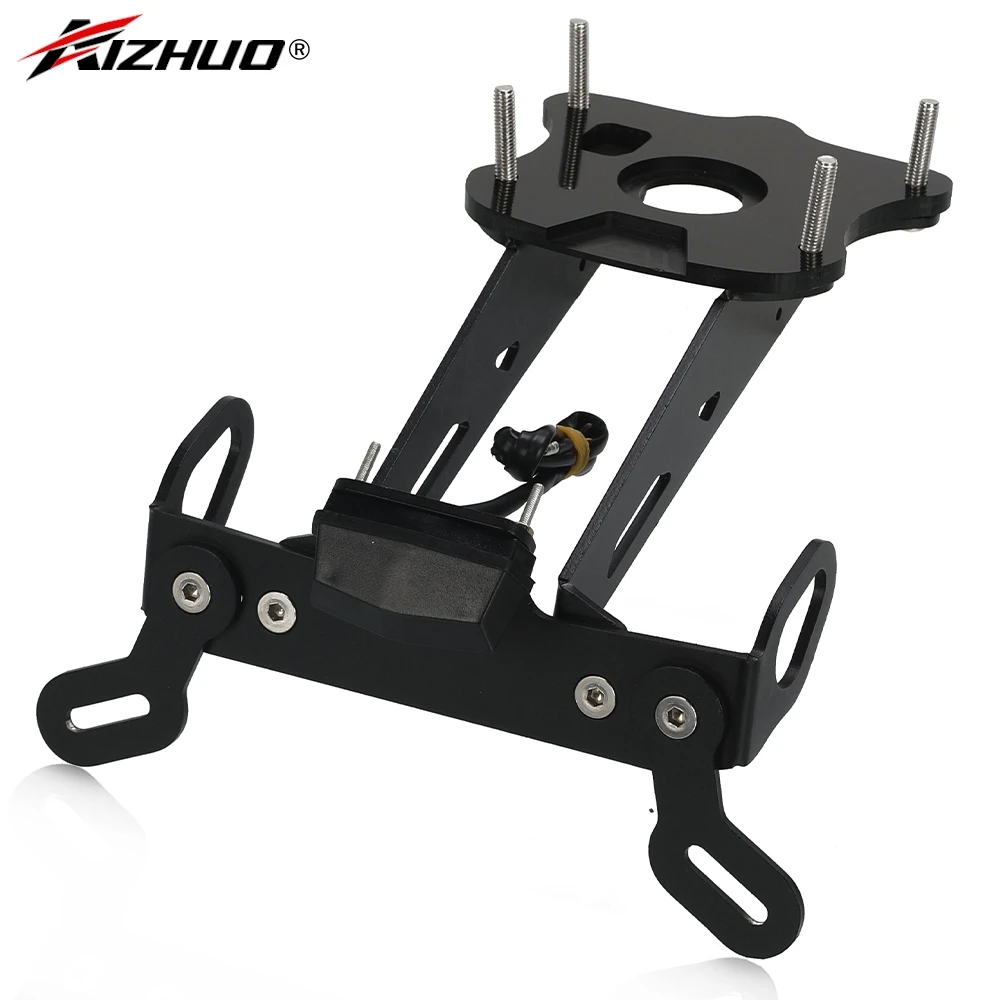

For YAMAHA MT09 FZ09 MT 09 FZ 09 MT-09 FZ-09 2021-2022-2023-2024 License Number Plate Tail Frame Holder Bracket with LED Light