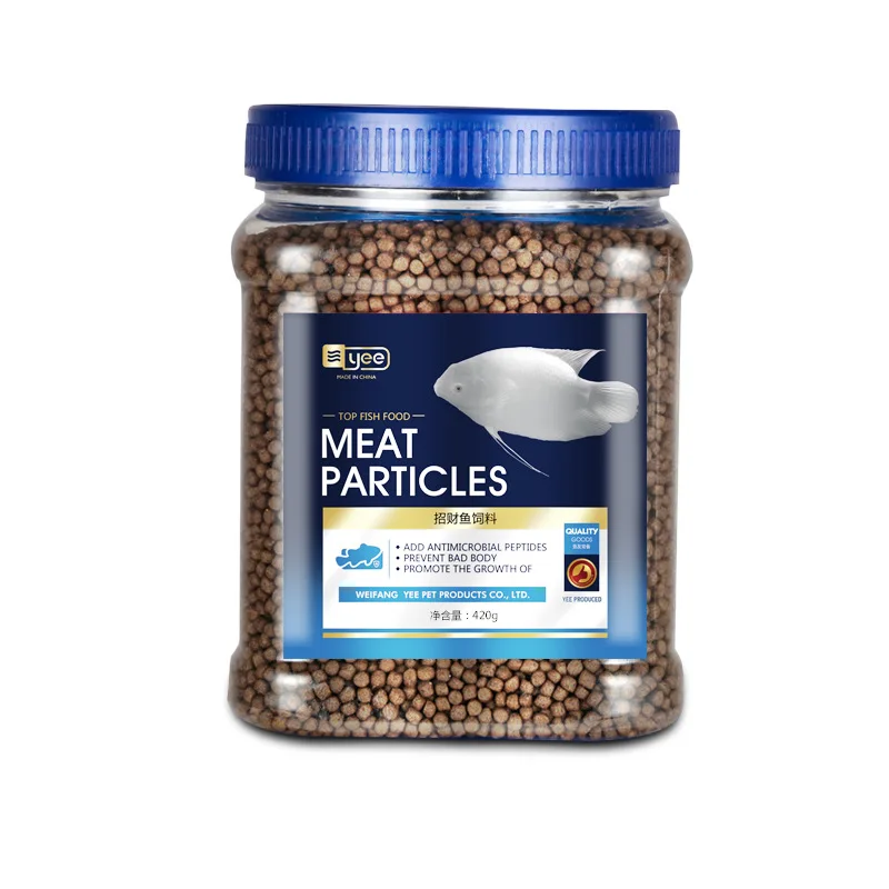 YEE Lucky High Protein Fish Food Floating Pellets for Arowana Oscar Cichlid And Large Tropical Fish Color Enhancer Growth