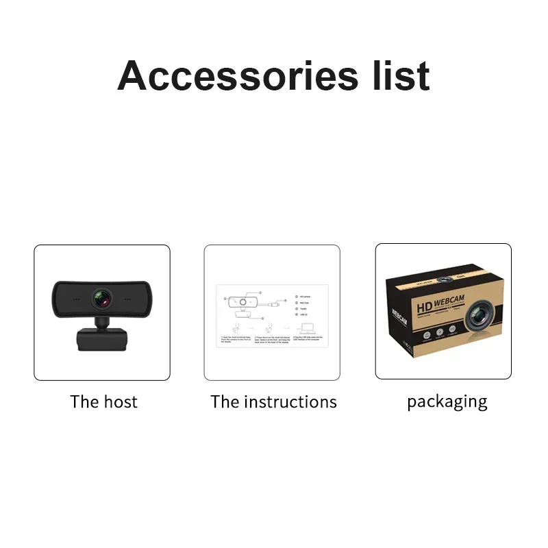 كاميرا ويب صغيرة 2K كاميرا ويب عالية الدقة بالكامل ميكروفون مدمج USB Plug كاميرا ويب للكمبيوتر الشخصي Mac Laptop Xbox Skype Desktop YouTube #6