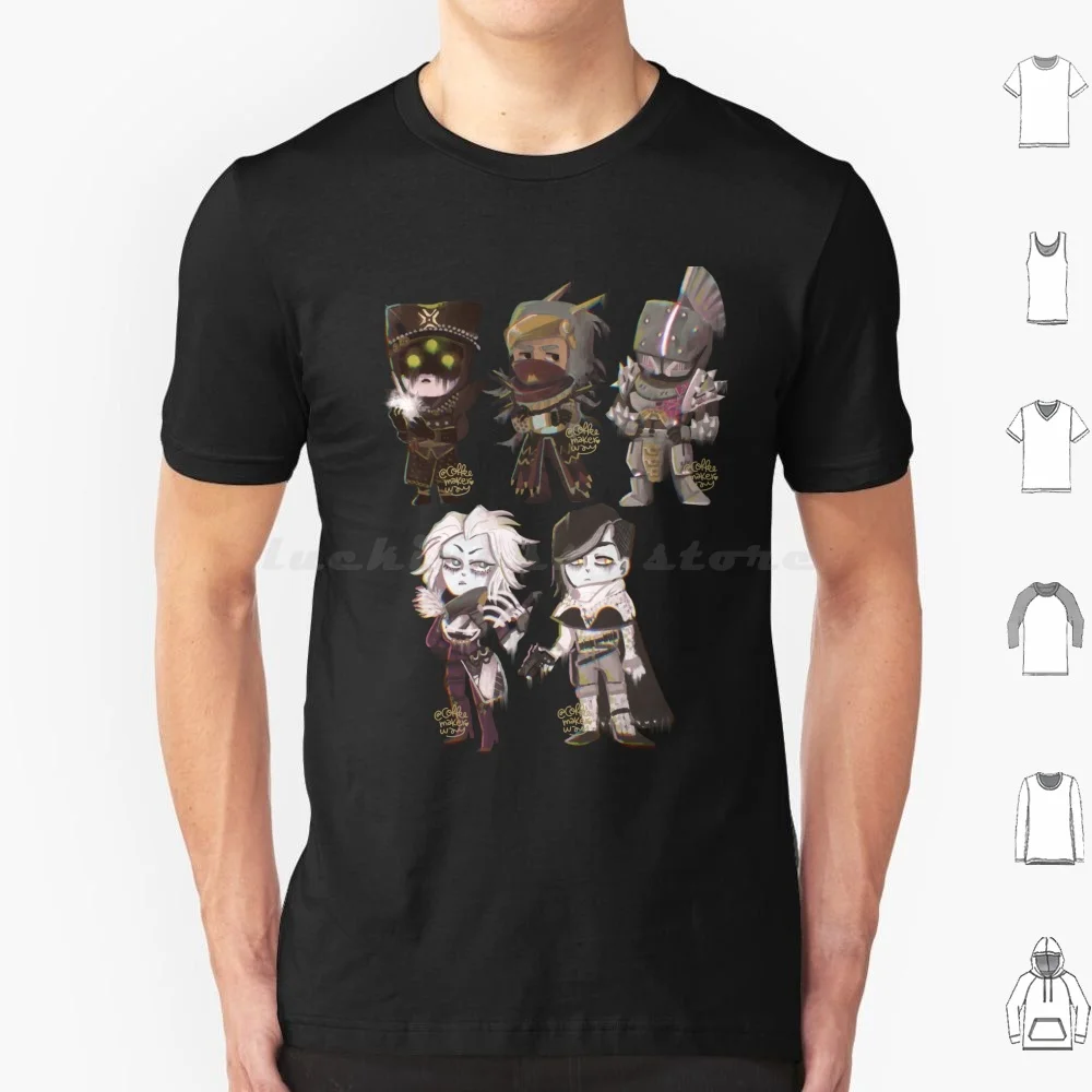 Destiny 2 Chibis T Shirt Big Size 100% Cotton Destiny 2 Fan Art Eris Morn Saint 14 Mara Sov Uldren Sov The Crow Destiny 2 Art