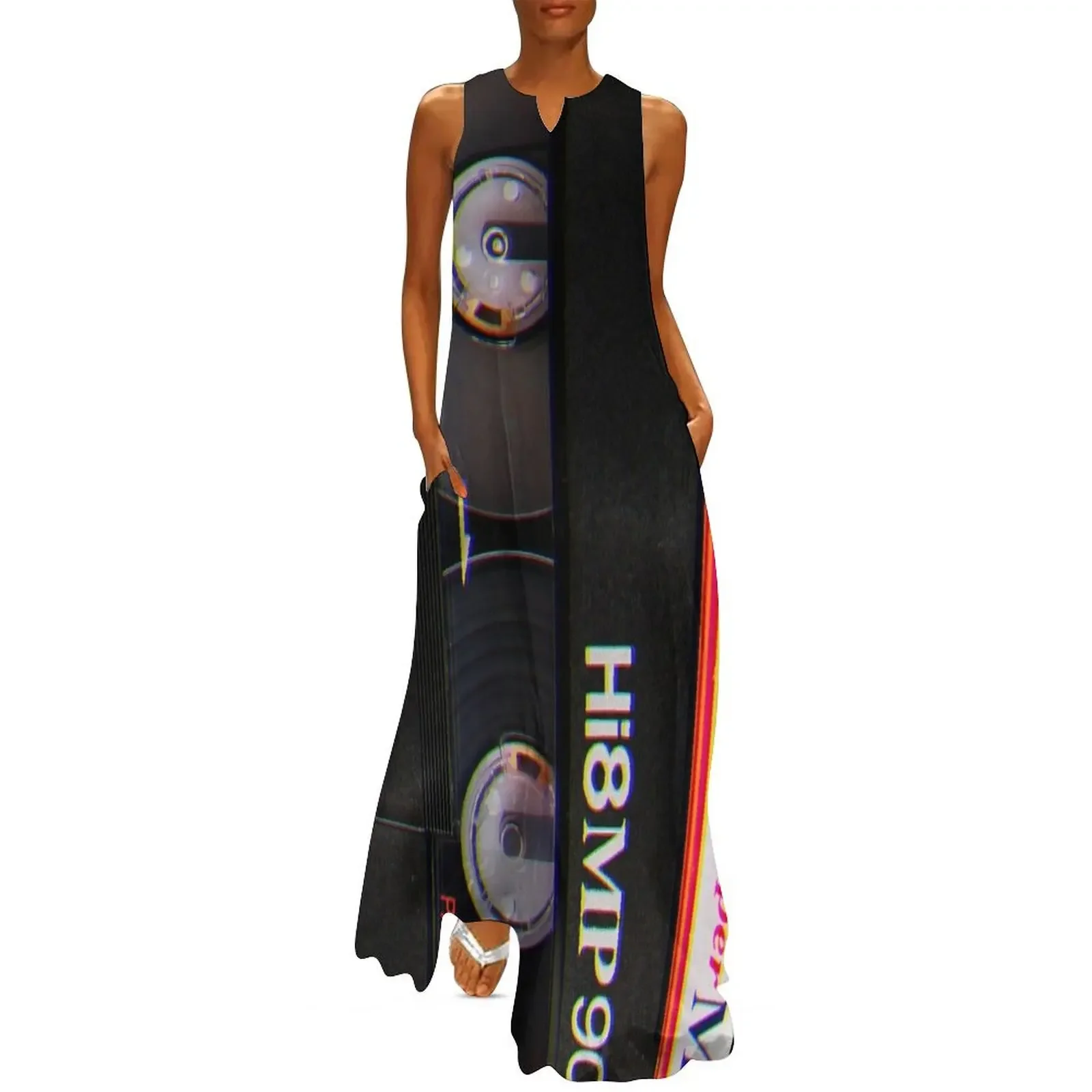 

Cassette Tape Long Dress dresses for women summer dress daily evening dress luxury