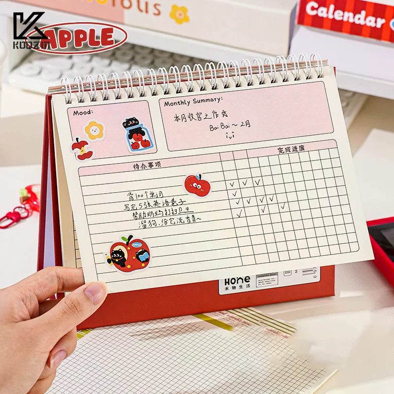 

Cute 2026 Cartoon Desk Calendar Planner - Desktop Office Stationery Decoration