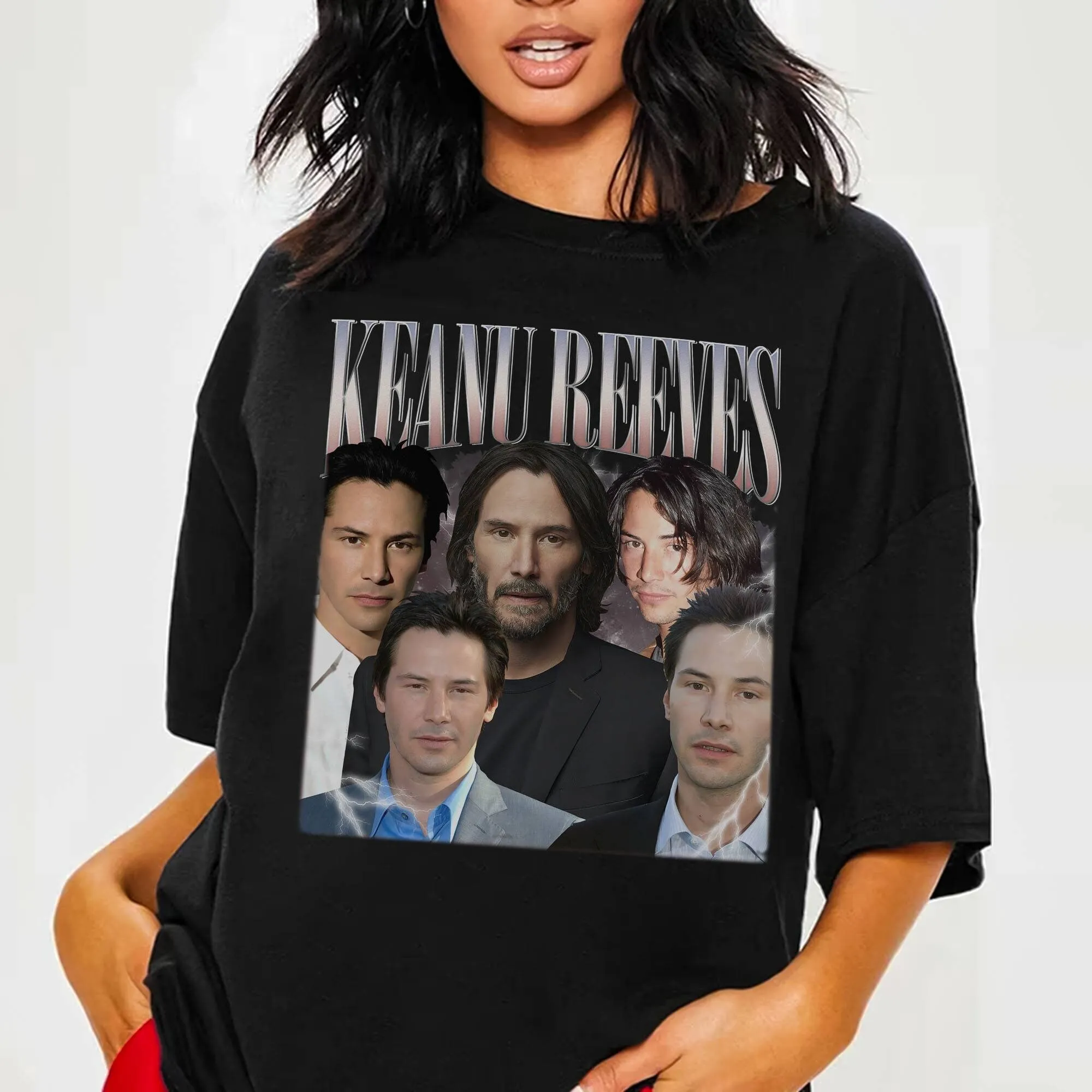 Keanu Reeves T Shirt Vintage Bootleg