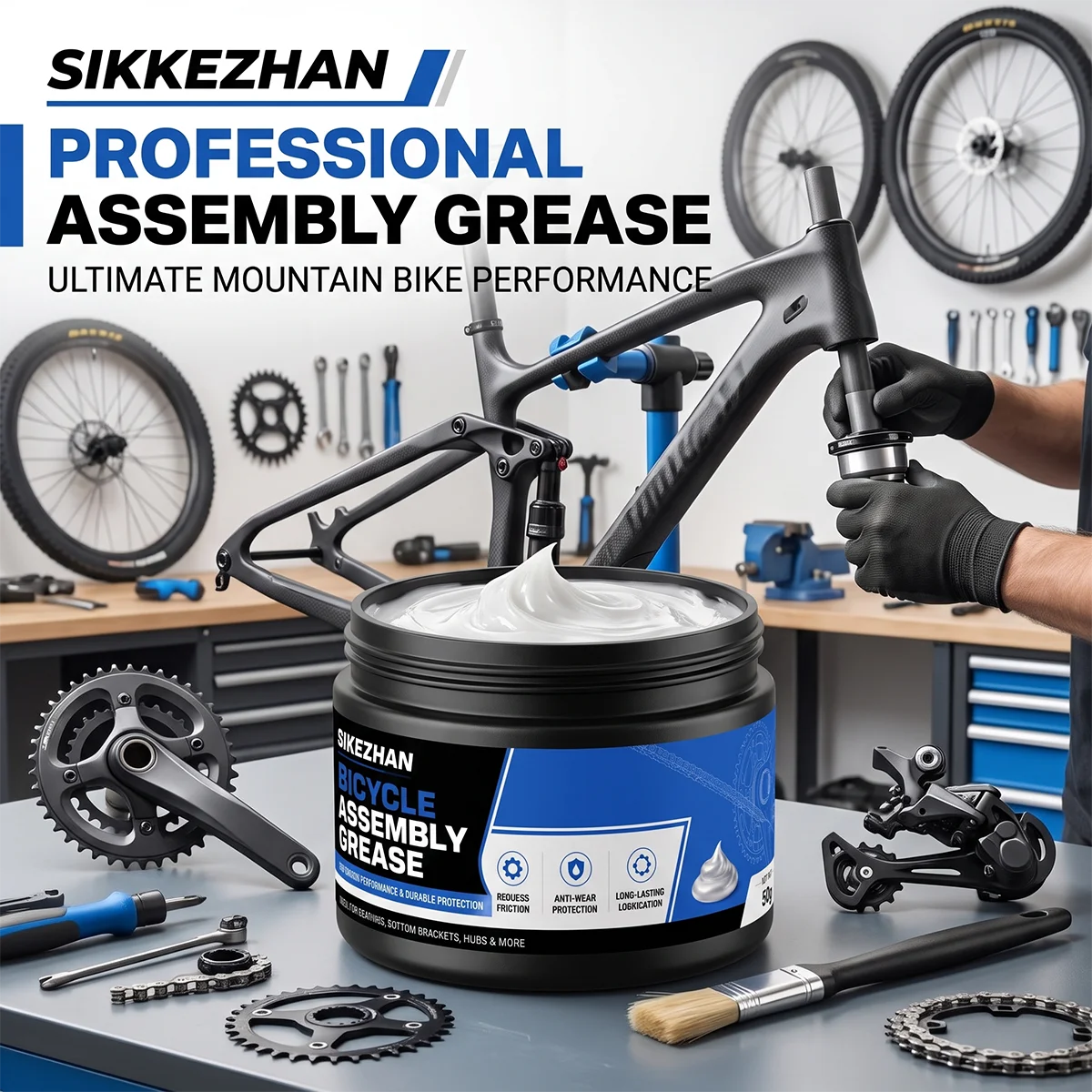 Grease Waterproof Bike - Grasa Premium para Ensamblaje de Bicicletas