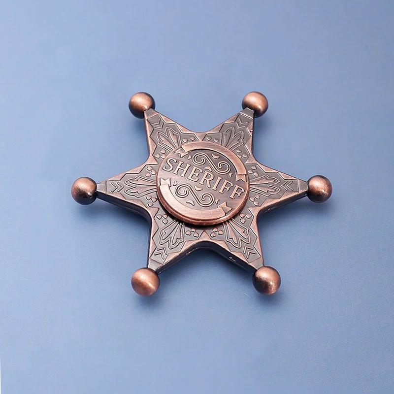 육각형 별 모양 금속 손가락 회전 장난감 조용한 베어링 손으로 돌리는 스트레스 해소 장난감 어린이용