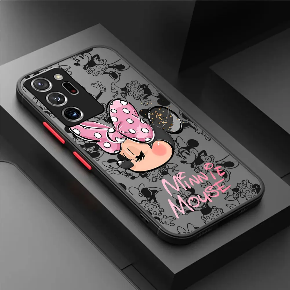 Phone Case for Samsung Galaxy Note 20 Ultra 10 Plus 8 9 Note 10 S24Ultra S23 S22 S21 S20 Disney Mickey Minnie Mouse Cover