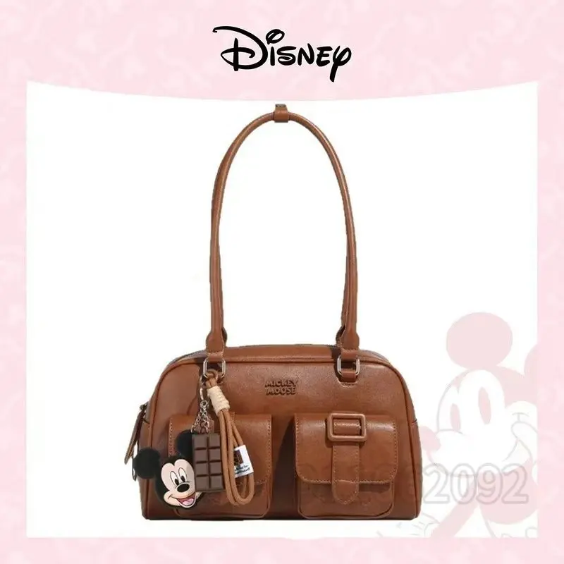 Disney Mickey New Women's Handbag Luxury Brand Original Cartoon Women's Shoulder Bag Large Capacity Women's Bag High Quality