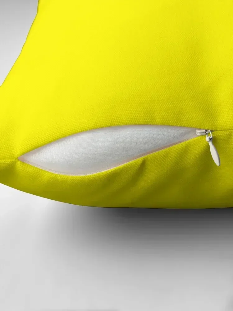 Pure Fluorescent Neon Yellow - Lowest Price On Site Throw Pillow Sofa Covers For Living Room Cushions For Children pillow