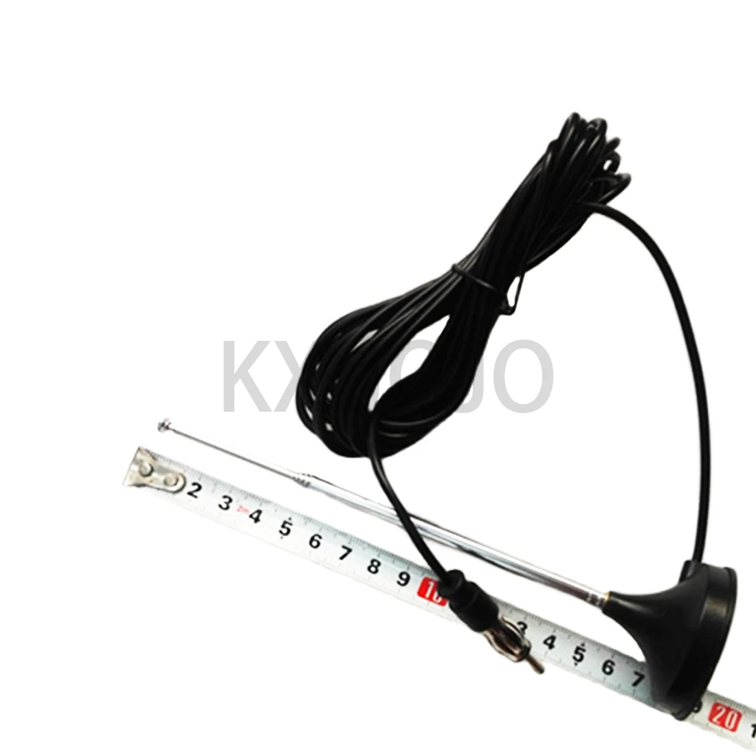 Retractable Iron-absorbing Base of Household Antenna Line Length 3M Signal Receiver Modified by Car-mounted Radio CD Machine 1pc