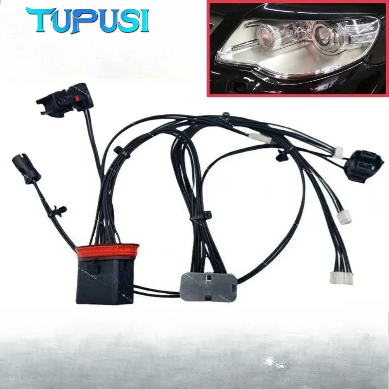 

Headlight Wiring Harness for VW Touareg 2007-2010 Headlight Internal Wire Harness Plug Wire Harness Assembly with AFS