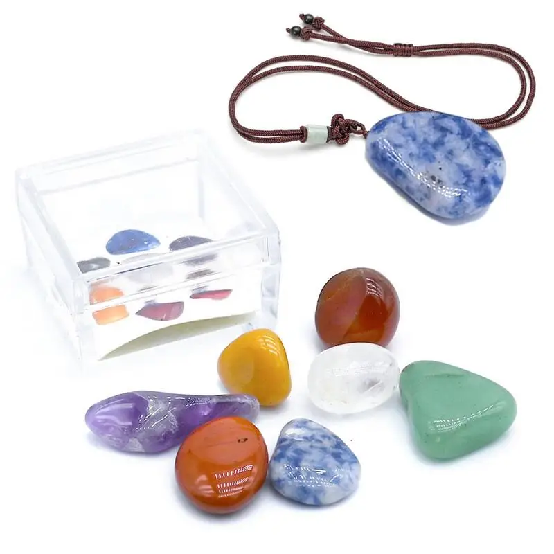 Healing Crystals For Beginners 7pcs Healing Crystals Gift Set Healing Crystals Natural Thumb Pocket Palm Gemstone Luck Stones