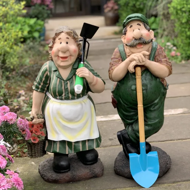 Export Outdoor Garden Ornaments Ornaments American Style Country Farm Gardener Character Kindergarten
