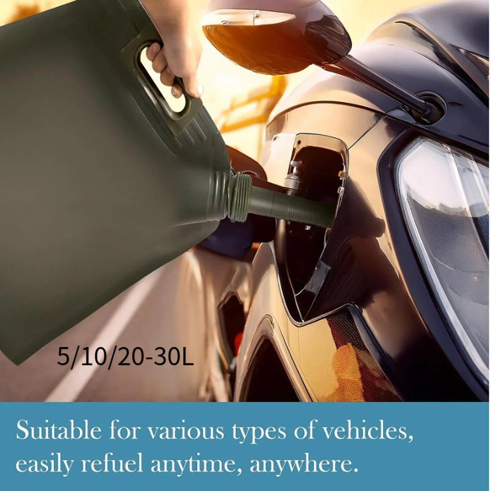 

Soft Oil Bag Replacement Easy to Carry Folding Portable Oil Storage Bag Fuel Tank Car Motorcycle