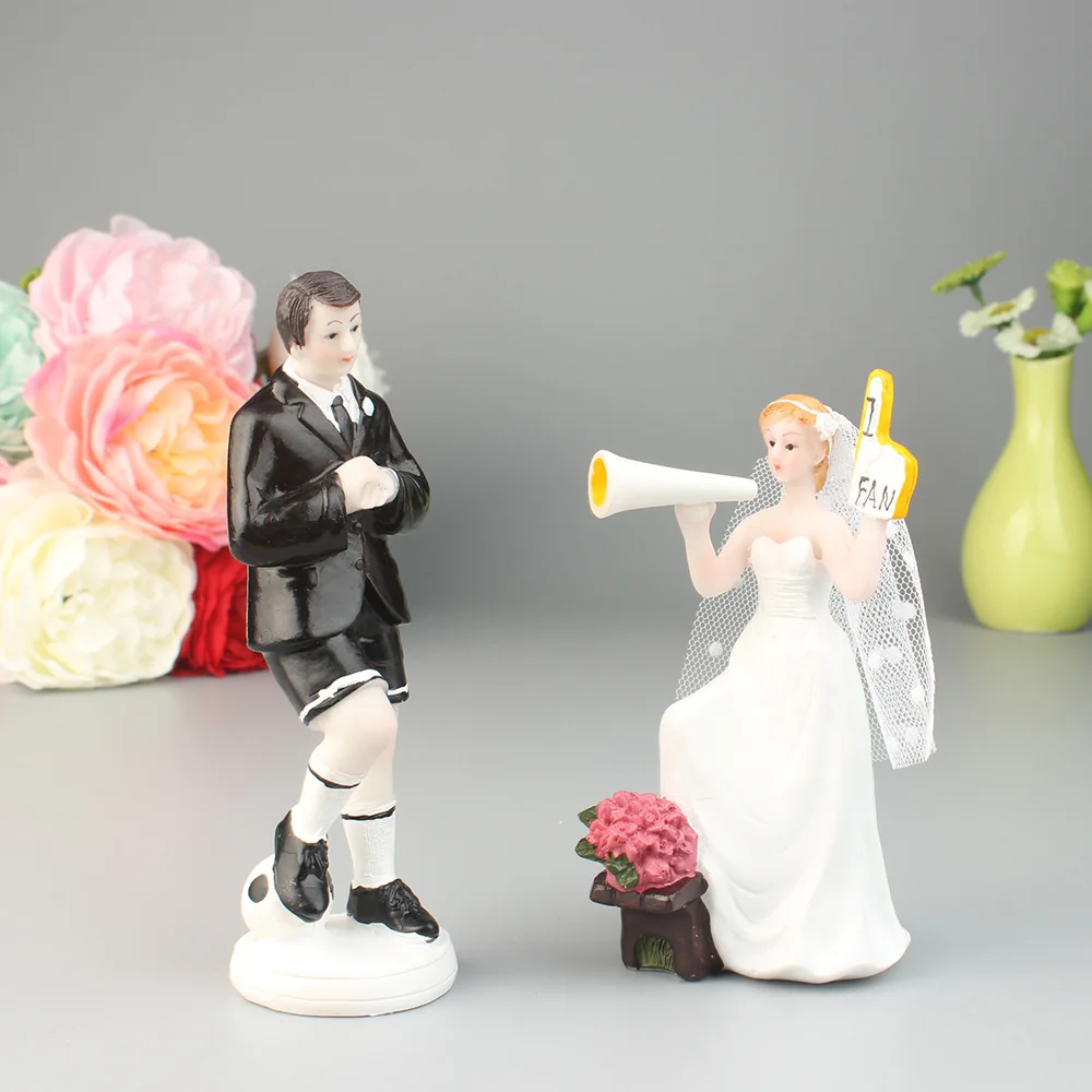 

Couple Figurine Wedding Cake Topper, The Look of Love, Bride and Groom Decoration