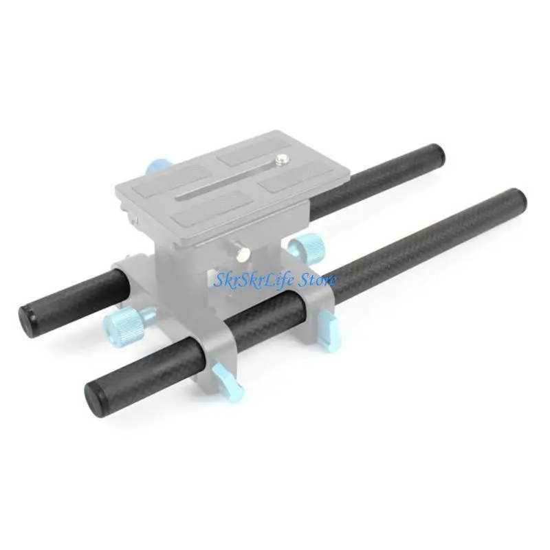 

E65E 2Pcs High Strength Carbon Fiber 15mm Tube 10/25/30/40cm Length Carbon Fiber Tube Rod for DSLR Camera Cage Accessories