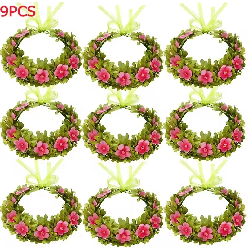 Mädchen Moana Girlande Blumenkranz Kopfschmuck Kind Erwachsene Prinzessin Kostüm Spielzubehör Vaiana Blumen Kopfbedeckung Perücke