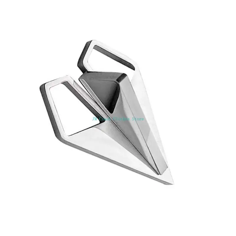 

K1ME Rustproof Paper Aircraft Brooch Unique Badge Pin For Fashion Enthusiasts