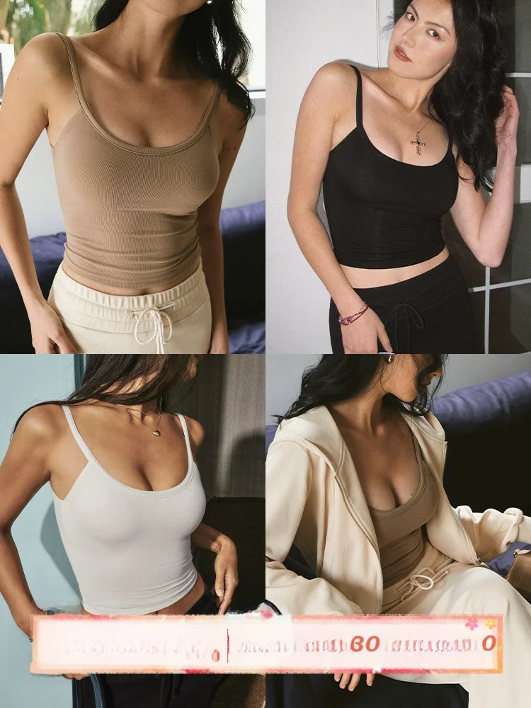 

Женский спортивный топ ITSNIKAR Magic Vest с белыми бретелями и вставками для груди, красивый, модный, облегающий
