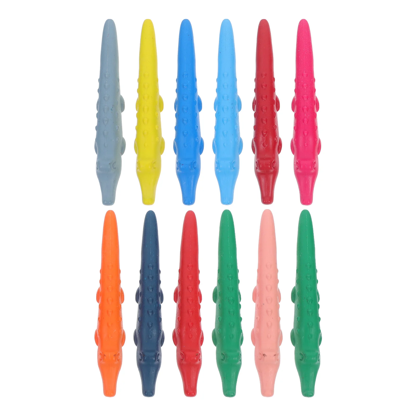 

12Pcs Baby Washable Crayons Vibrant Erasable Small Wax Crayons Triangular Shape for Toddlers Creative Art Classroom Supplies