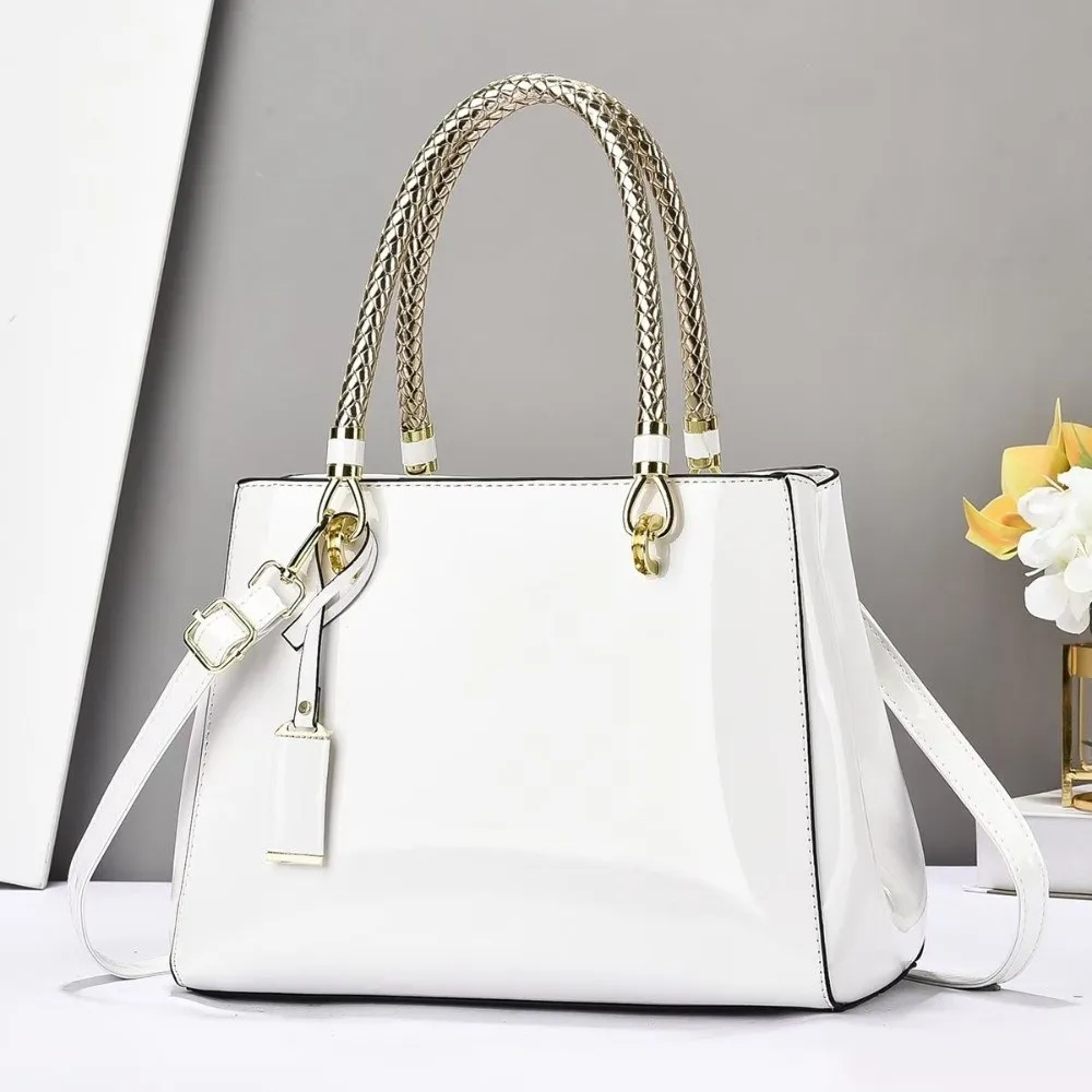 High Quality Patent Leather Handbags Large Capacity Casual Crossbody Bag Versatile Shoulder Bags for Women