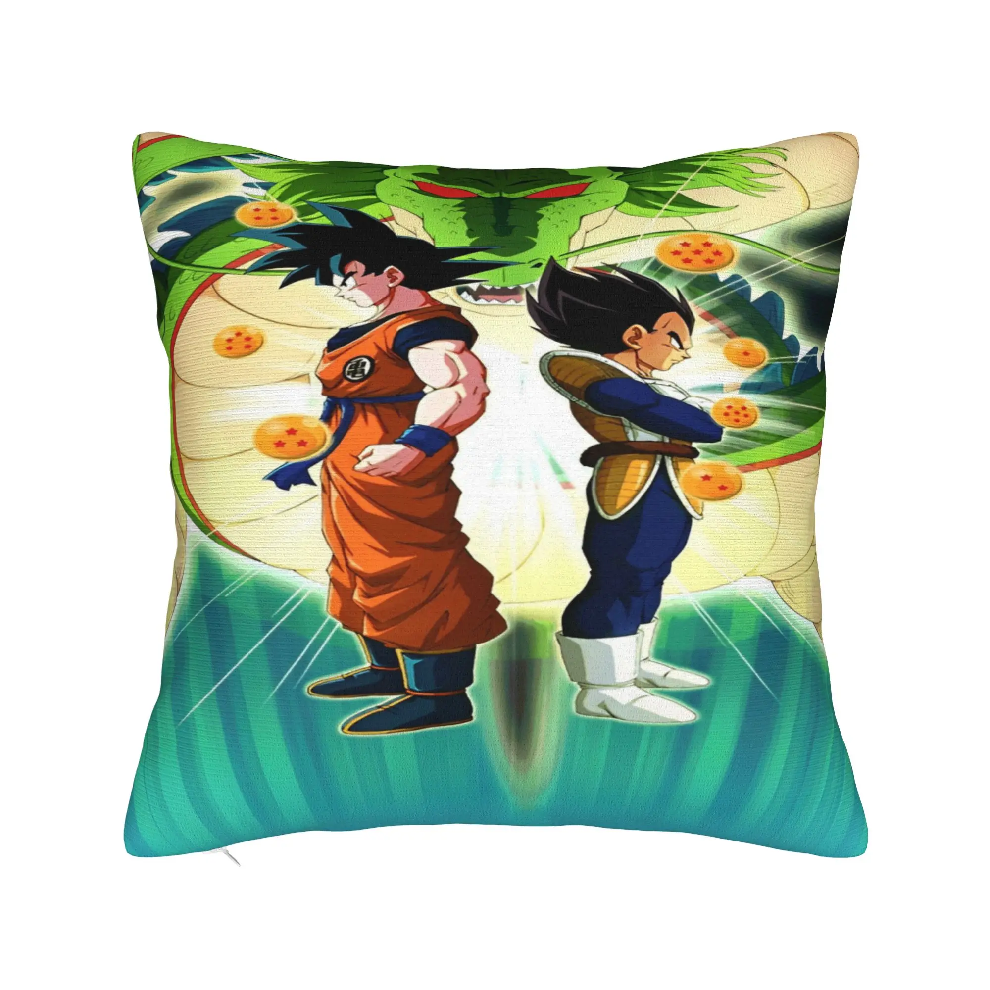 Anime D-Dragons B-Balls  Pillow Cover  Square Cushion Cover Funny Pillow Case For Chair Sofa Home Decor