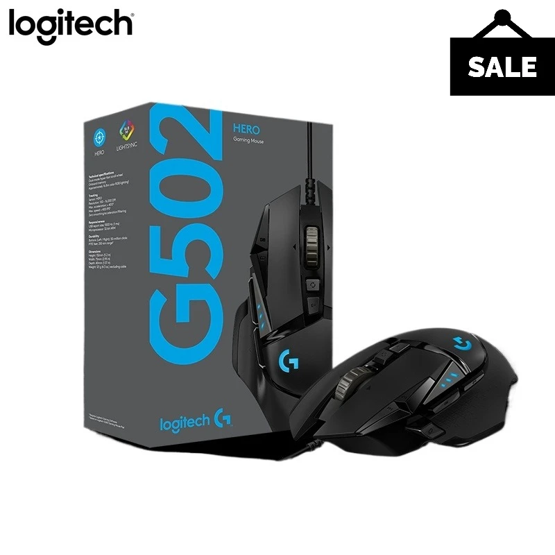 

Logitech G502 HERO Gaming Mouse, 25K Sensor 25600 DPI RGB, 11 Programmable Buttons & Adjustable Weight,Tournament Grade FPS/MOBA